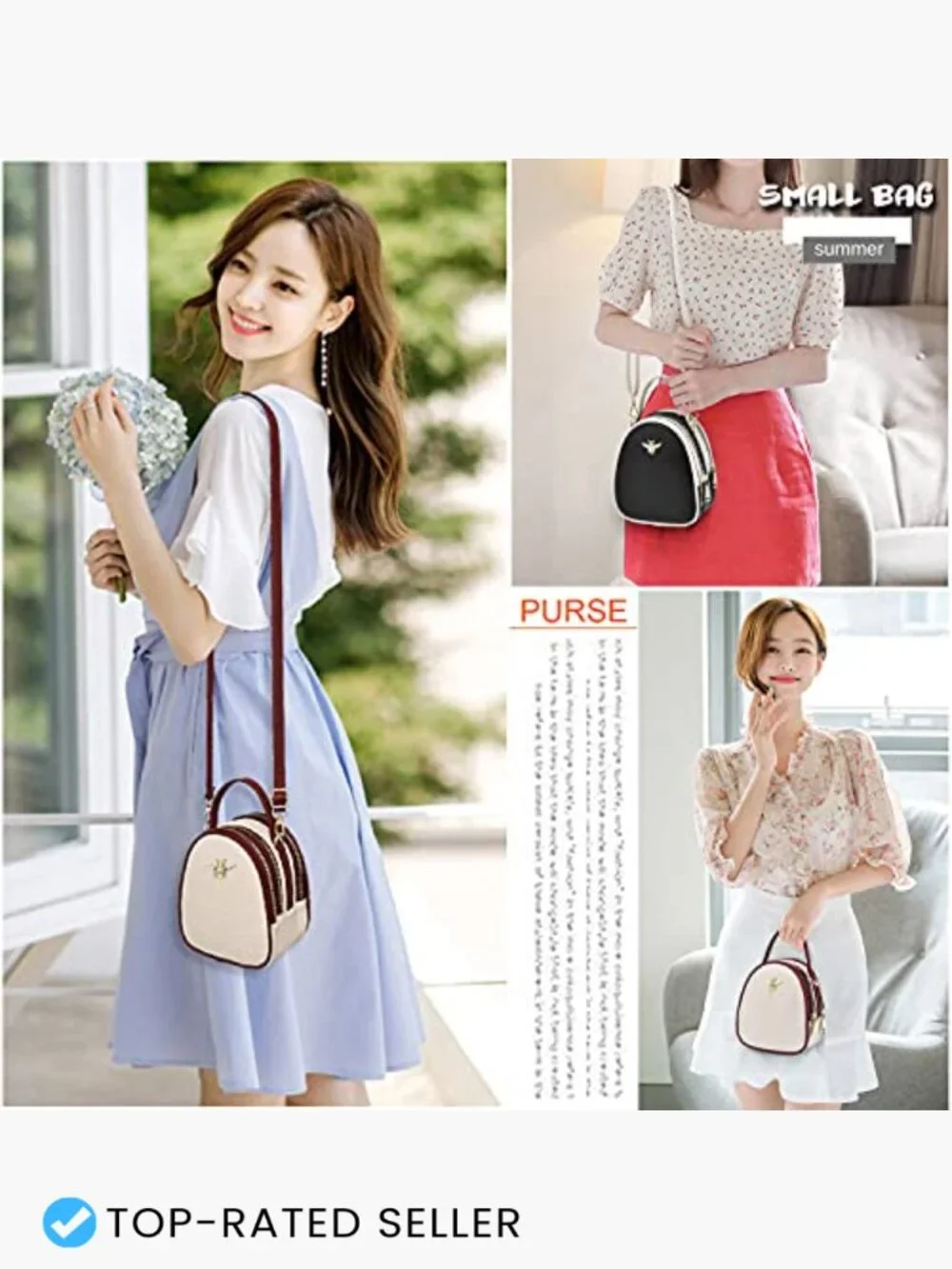 Stylish Small Crossbody Bag Trendy Cell Phone Purse Hobo Shoulder Wallet